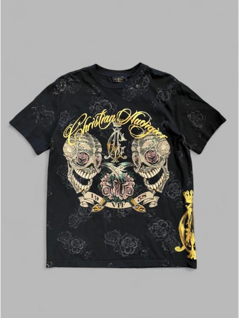 Y2K Christian Audigier Ed Hardy Tee